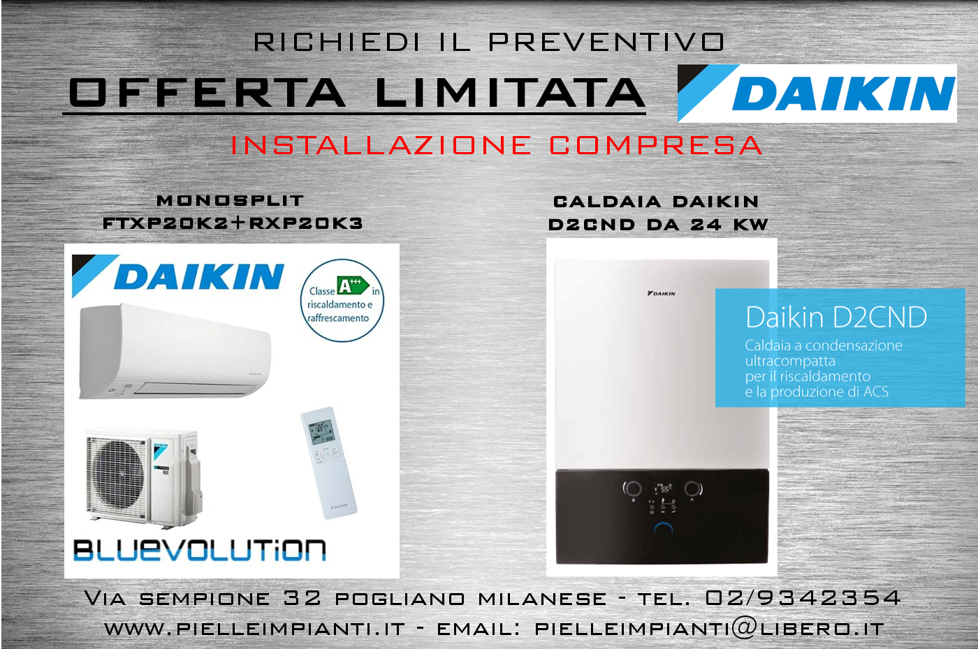 Offerta climatizzatori Milano